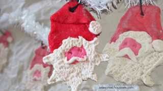 Père Noël En Pâte À Sel
