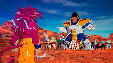 Super Saiyan 4 Goku Daima VS All Dragon Ball Villains in Dragon Ball Sparking! Zero