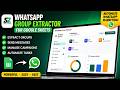 Whatsapp Group Extractor (SZ) CRUD-104 | Complete CRUD System + Dashboard.