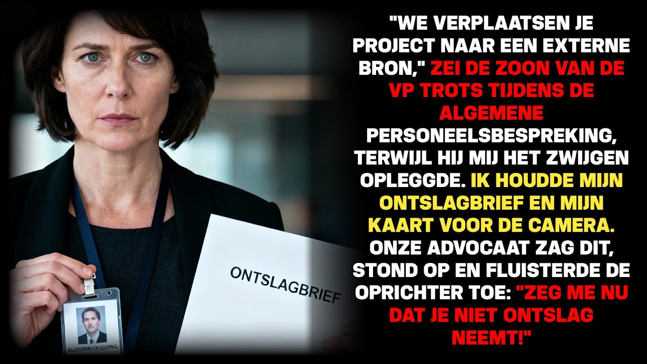 Ze Hield Haar Ontslagbrief Omhoog Tijdens de All-Hands Call. Toen Explodeerde Alles.