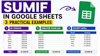 SUMIF in Google Sheets | Sum Values Based on Criteria (Easy Tutorial)