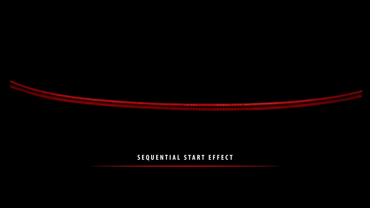 Carbon Look Car Spoiler with Red LED Light