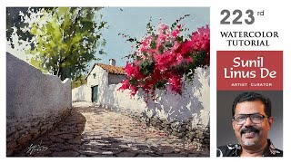 Watercolor painting tutorial: Beyond the reference photo |  Landscape painting | Sunil Linus De