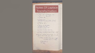 Notes Of Laplace Transformation !! #shorts #videos #viral