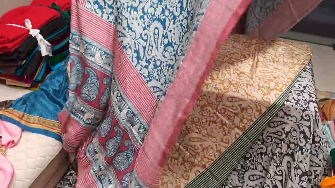 Дизайнерское сари из шелкового крепа. WhatsApp +91 9327507276