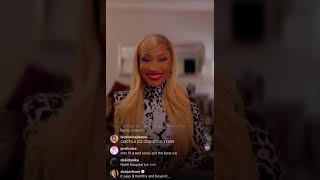 Nicki Minaj IG live With Tae and Lil Durk 10/15/21