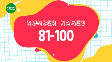 Learn Number Names 81-100 | Fun & Easy Counting for Kids!