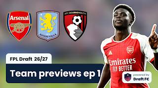 Saka, Gabriel & Rice all in Round 1!? - FPL Draft Team Previews
