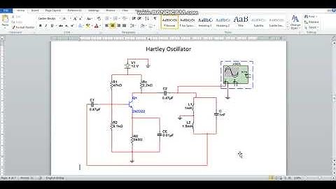 Hartley Oscillator: Simulation Using MultiSim