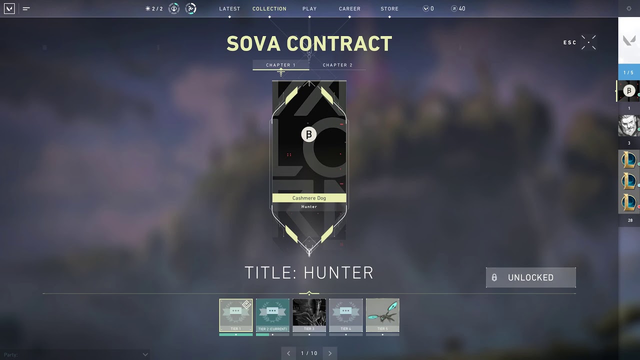 Valorant - The Hunter Title showcase