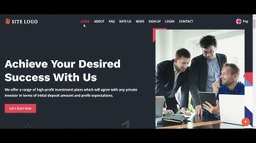 UNIQUE HYIP TEMPLATE 294 DESKTOP VIEW