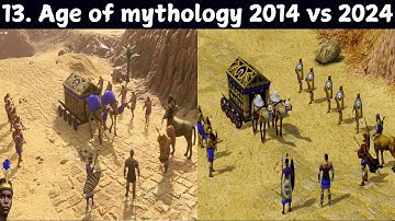 13. Tug of war - Age of mythology retold 2024 vs 2014 extended edition side by side comparison