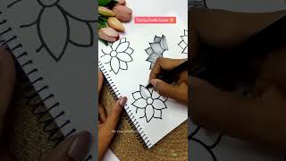 Aesthetic Floral Doodle Art | Super Easy Drawing Tutorial#menorahcreatif #menorahsketchbook #doodle