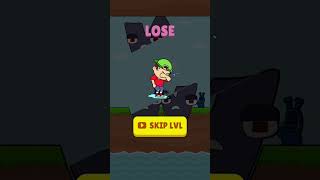 you can one change don't try again game is over 😱 #mobilegame #shorts