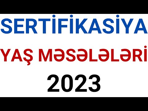 SERTİFİKASİYA 2023 / YAŞ MƏSƏLƏLƏRİ / AĞABƏYLİ İSAMƏDDİN (29 VƏ 31 AVQUST)