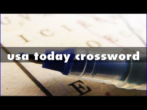 usa today crossword