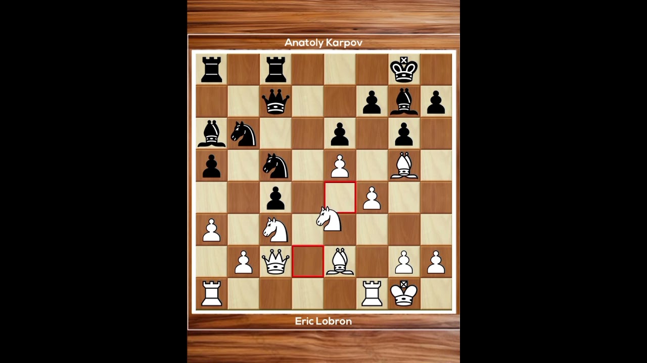Eric Lobron vs Anatoly Karpov • It (cat.17) Dortmund Germany, 1995.