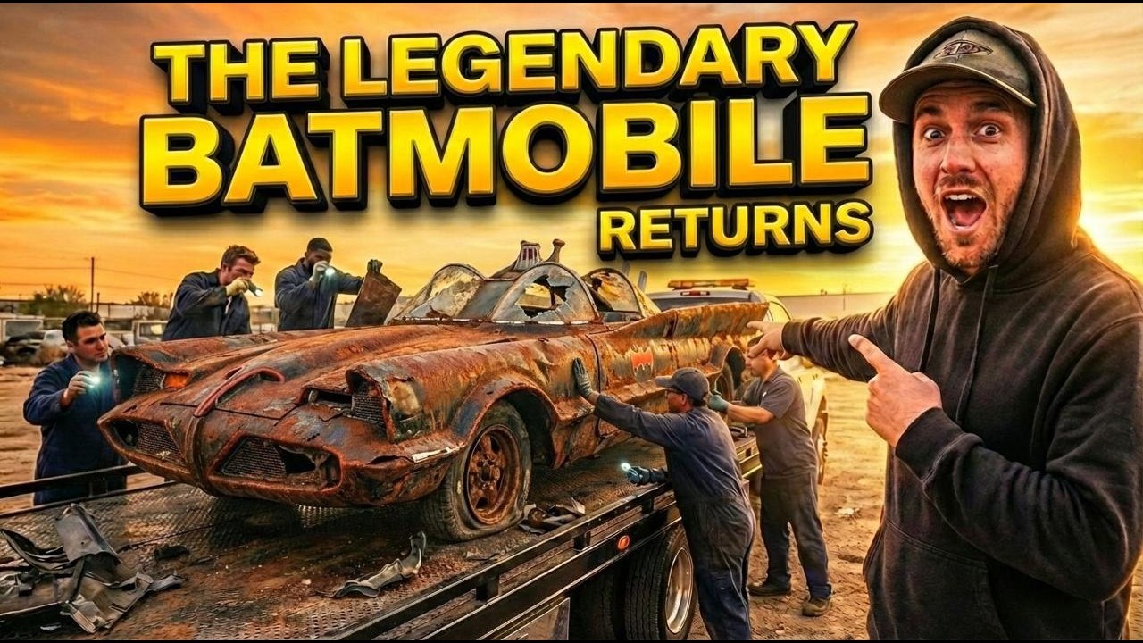 The Legendary Batmobile Returns#beforeandafter #carrestoration #viralvideo #mustwatch #viralvideo