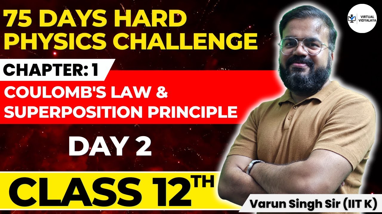 DAY2 | CLASS 12 Physics: Coulomb's Law & Superposition Principle | 75 ...