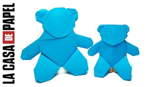 ALICIAS TEDDY BEAR ORIGAMI (TUTORIAL) LA CASA DE PAPEL ORIGAMI