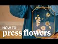 How to Press Flowers