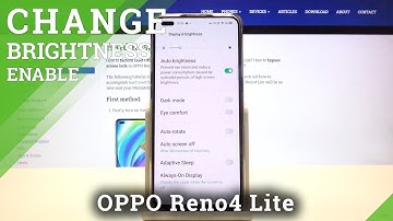 How to Turn On Automatic Brightness Option on OPPO Reno 4 Lite – Screen Intensity