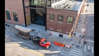 Iconic Conestoga Wagon relocates to home in the new History Center museum.