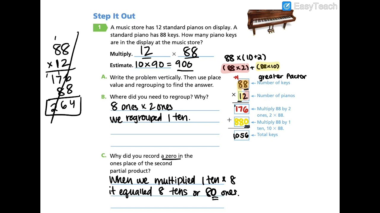 Into Math 4th Grade Lesson 8.5 - YouTube