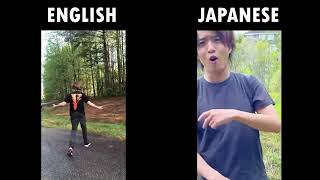 English VS Japanese 1 2 Buckle My Shoe