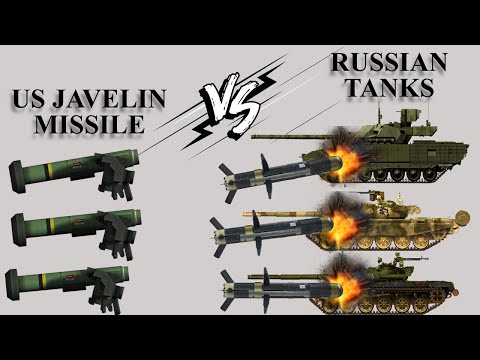 US Javelin missile vs Russian Tanks