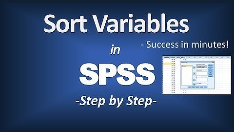 Sort Variables in SPSS