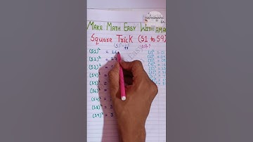 (51 - 59)² Square Trick | vedic Maths |Basic Maths #Squaretrick #Shorts #SquareRootTrick #VedicMaths