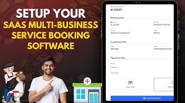 Setup SaaS Multi-Business Service Booking Software | for Salon Clinic and other services