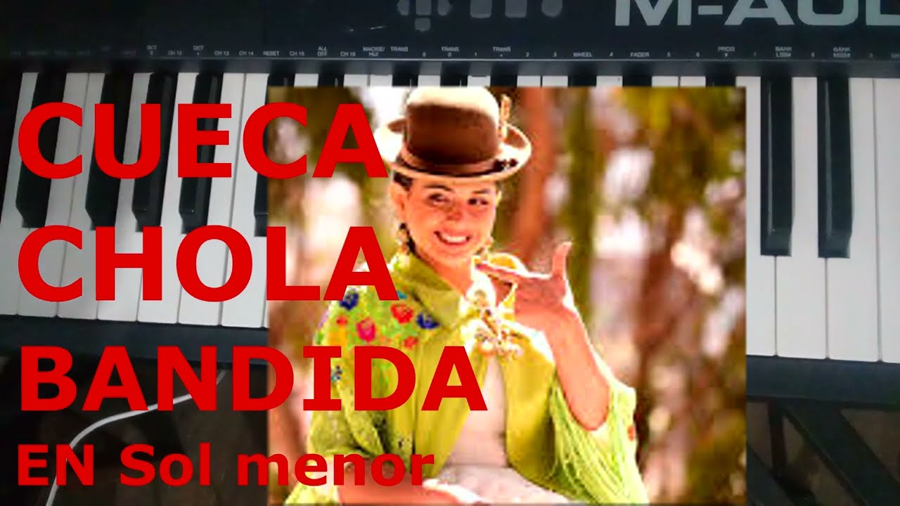 CUECA CHOLA BANDIDA EN SOL MENOR ✅ TUTORIAL EN TECLADO 🎹(CESAR HUIZA)