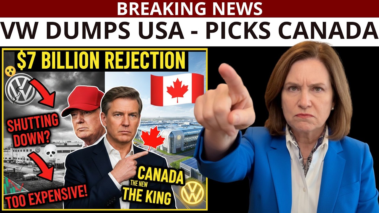 1 MIN AGO: Volkswagen Ditches US, Builds $7B Gigafactory in Canada as Trump's Tariffs BACKFIRE