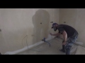 Spraying a large room walls and ceilings first coat 618fflp  314fflp low pressure low overspray