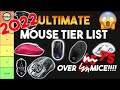 2022 ULTIMATE Gaming Mouse Tier List! (80+ Mice Ranked)