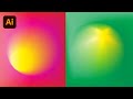 Create Smooth Abstract Gradient Effect with Adobe Illustrator Tutorial | Ahoo