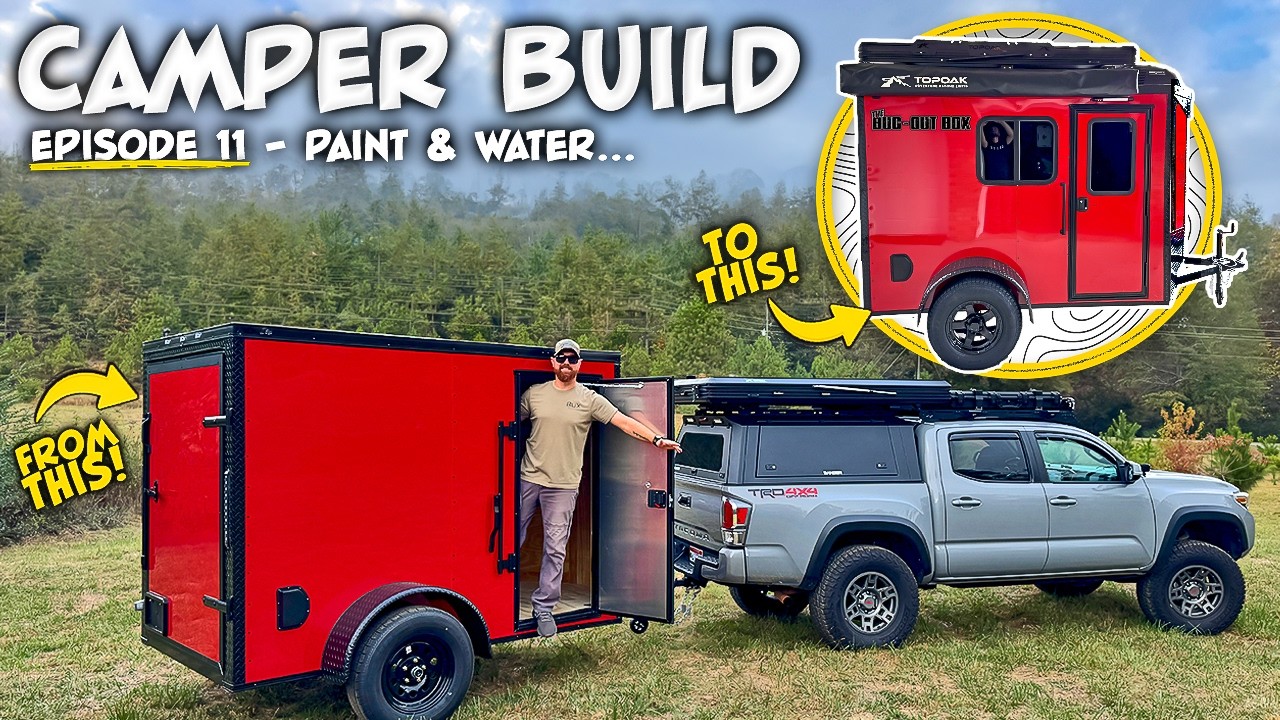 5X8 Cargo Trailer to Off Grid Camper Build, Episode 11