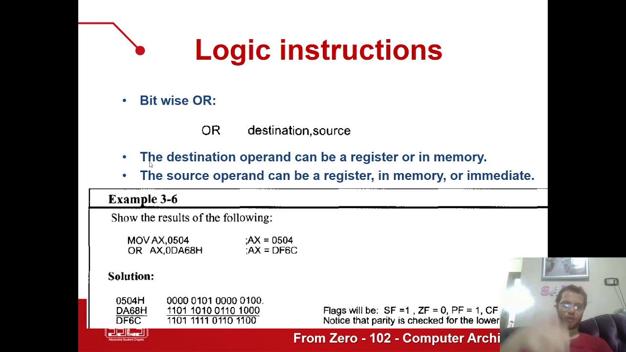34 Assembly Language AND, OR and XOR instructions YouTube