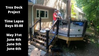Trex Deck Project Time Lapse Days 85 to 88