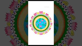 “Mandala Magic 🌿 #AlpnaArt #artshorts #shorts #mandalaart #mandalaartforbeginners