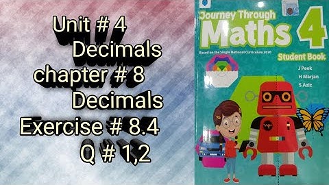 Journey through Math Grade 4||Unit#4||Chapter#8||Ex#8.4🎖️