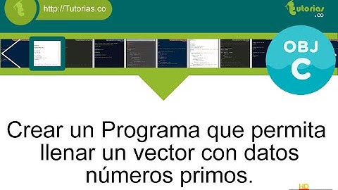 POO + funciones – Objective C (vector con numeros primos)