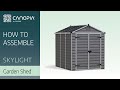 How to assemble a garden shed skylight 6 series  canopia full guide