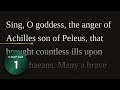 The Iliad | Ch. 1 | Read-Along Audiobook