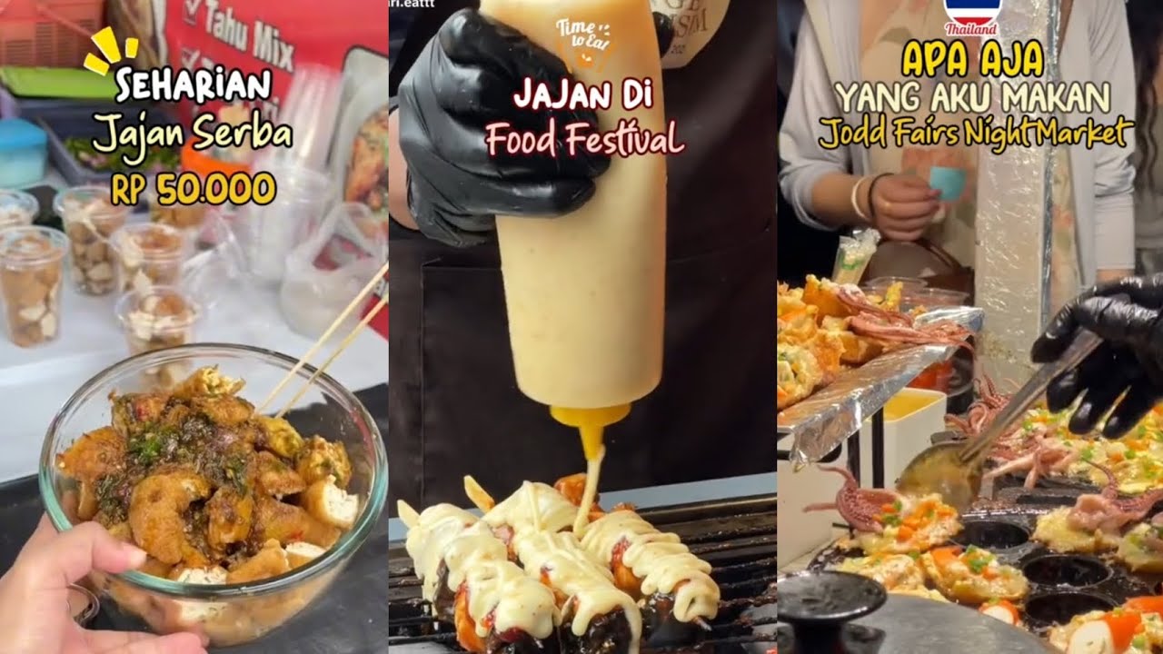 Apa Aja Yang Aku Makan Di Thailand 🍔🌯🍤🌽🥭🍓🍰🧋 || Mari.eatt 💕