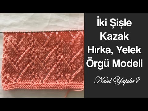 Çok Güzel Ajurlu Çeyizlik Yelek Modeli / Şişle Kazak Hırka Örneği / Knitting Patters For Cardigan