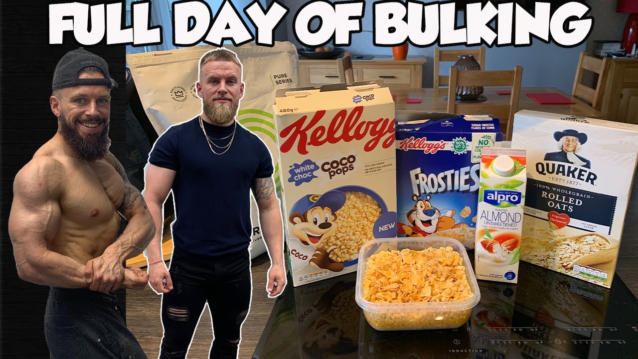 FULL DAY OF EATING My 3,500 Kcal Bulking Diet Natural Bodybuilding