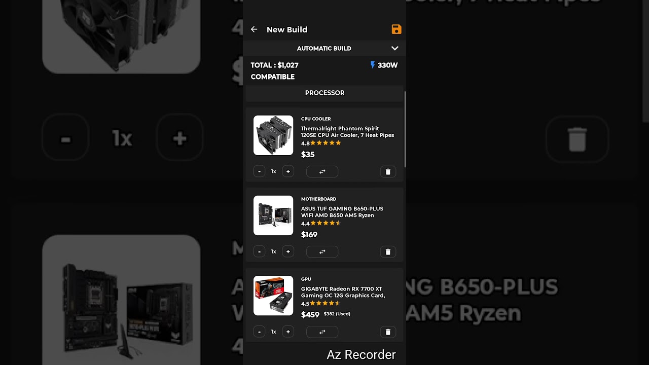 AMD Ryzen AM5 PCPARTPICKER List under $1,200